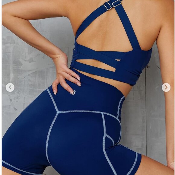 Candy Wrap Sports Bra - Midnight Navy - S (NWT) - Picture 3 of 7